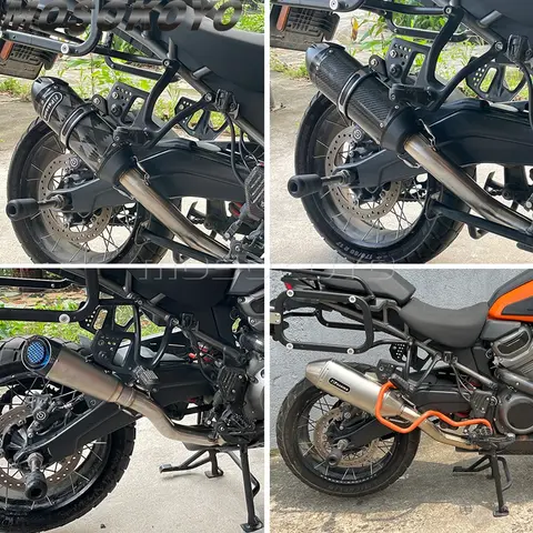 Moto Komplett Slip-On Ljuddämpare Avgasrör För Harley Pan America 1250 RA1250S RA1250 RA1250SE Motorcykel Avgasdämpare 21-24 6 best sales Harley-ljuddämpare - №6