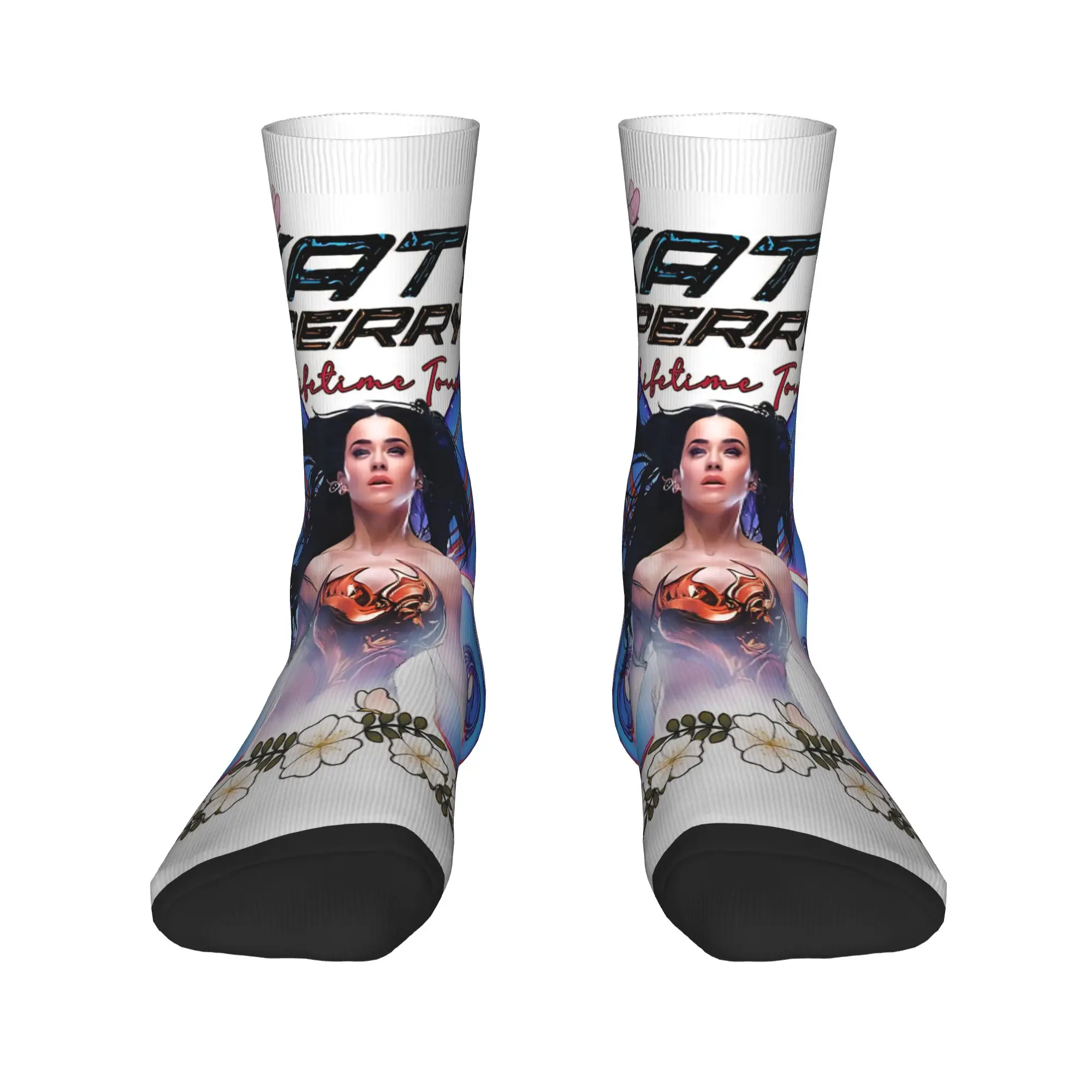 جوارب رجالية بيري تور 2025 كاتي فراشة جوارب عدم الانزلاق جوارب ناعمة متوسطة الخريف Harajuku مطبوعة جوارب رياضية في الهواء الطلق