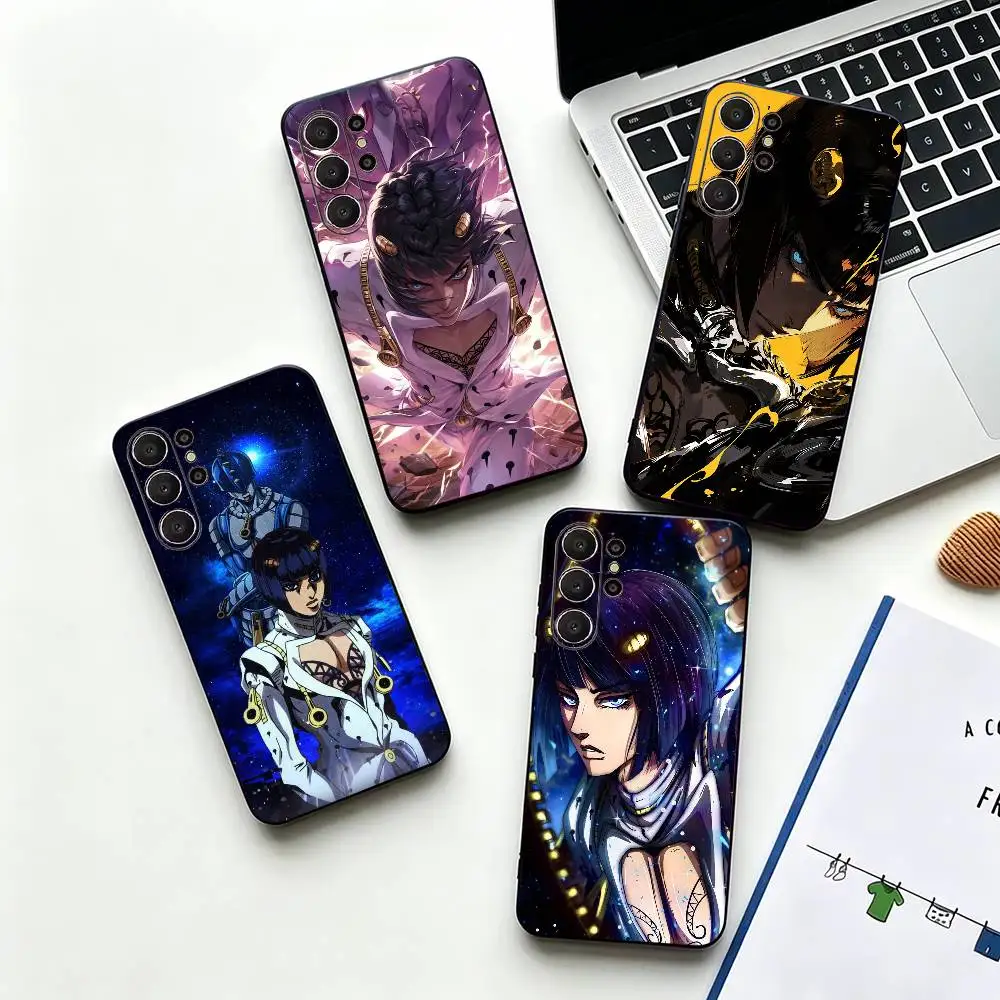 Anime Bucciarati -J-JoJos-B- Bizarre Phone Case For Samsung S26,S24,S21,S22,Plus S23,S30,Ultra,S20,Fe,Black Soft Silicone