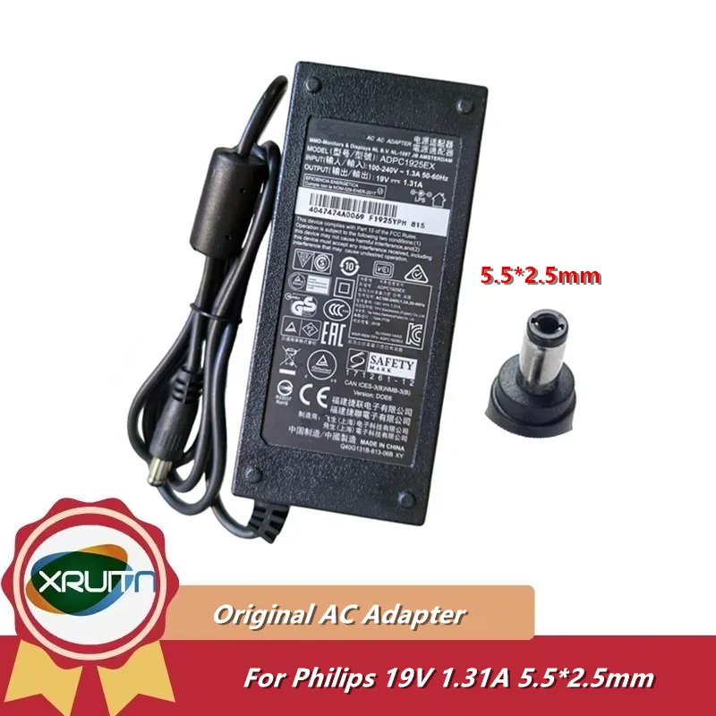 Adaptador de CA Original de 25W 19V 1.31A ADPC1925EX, Cargador para Monitor Philips/AOC 24B1XHS E2280SWN E2280SWDN, Fuente de Alimentación ADPC1925