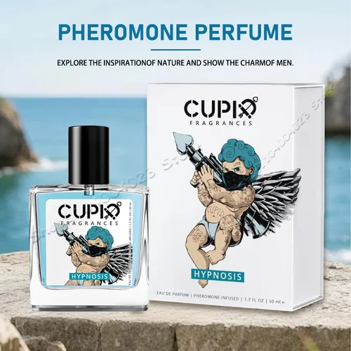 Imagen 2 del producto Perfume de feromonas de hipnosis Original Cupido de 10ML/50ML, Colonia infundida para hombres, Perfume de feromonas para hombres, fragancia para atraer mujeres