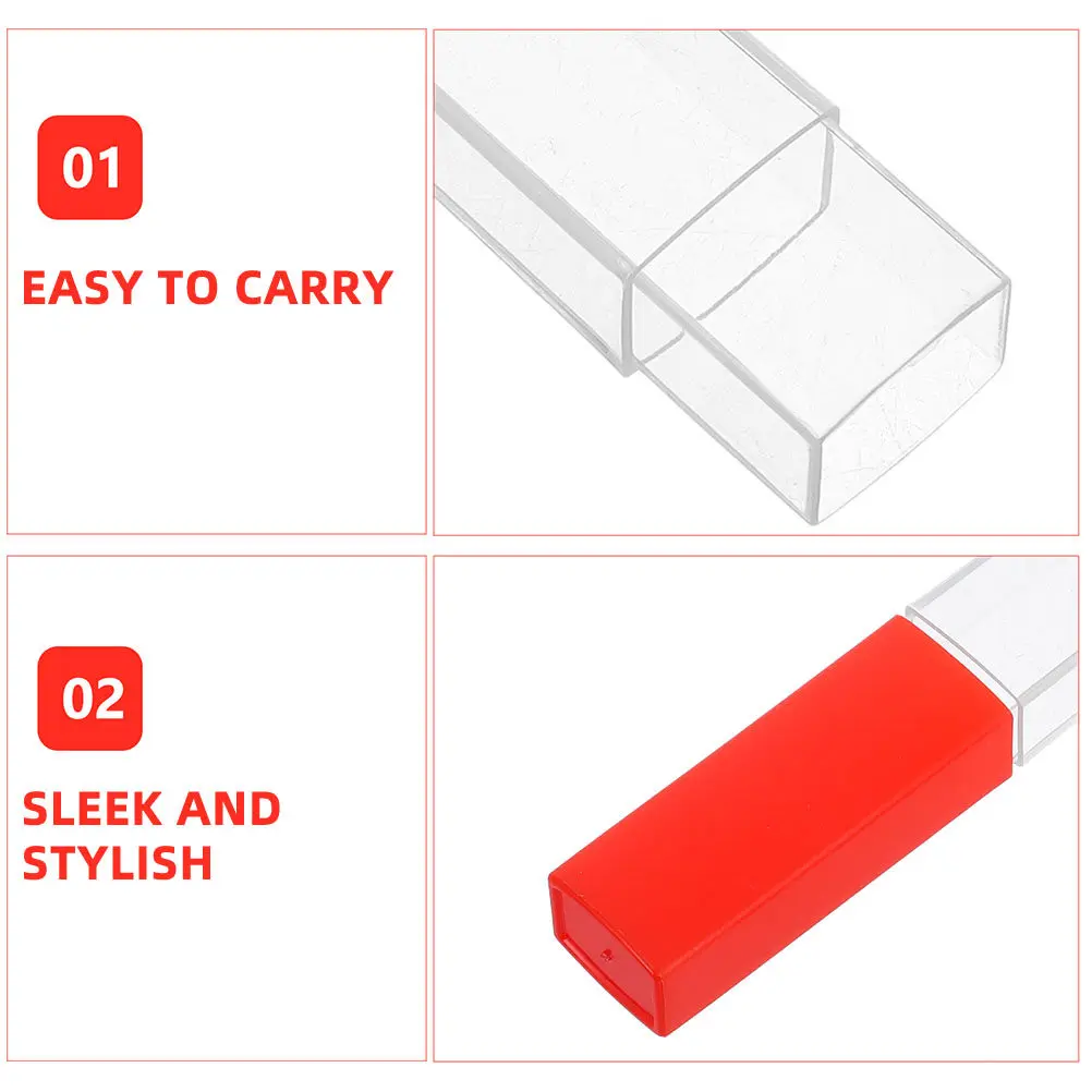 

2Pcs Thermometer Protective Tube Plastic Storage Box for Adults Fever Thermometer Holder Needle Storage Case Organizer
