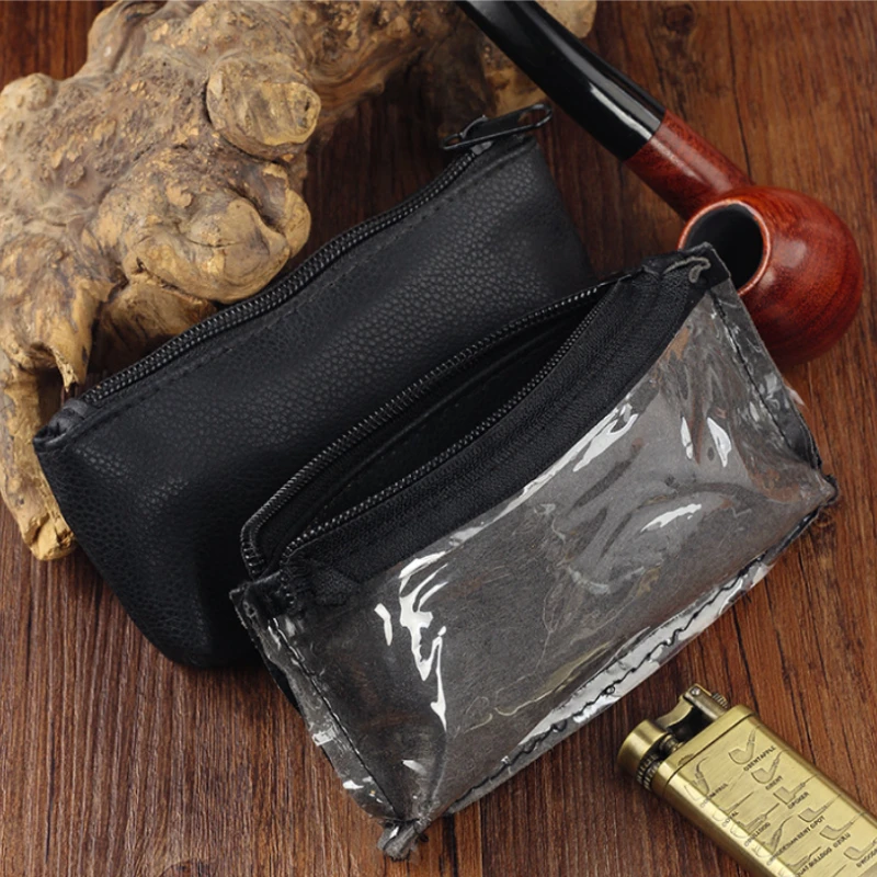 

Tobacco Bag With Humidifier Function Moisture Locking Pouch Travel Outdoor Smoking Enthusiasts Durable Practical Accessory
