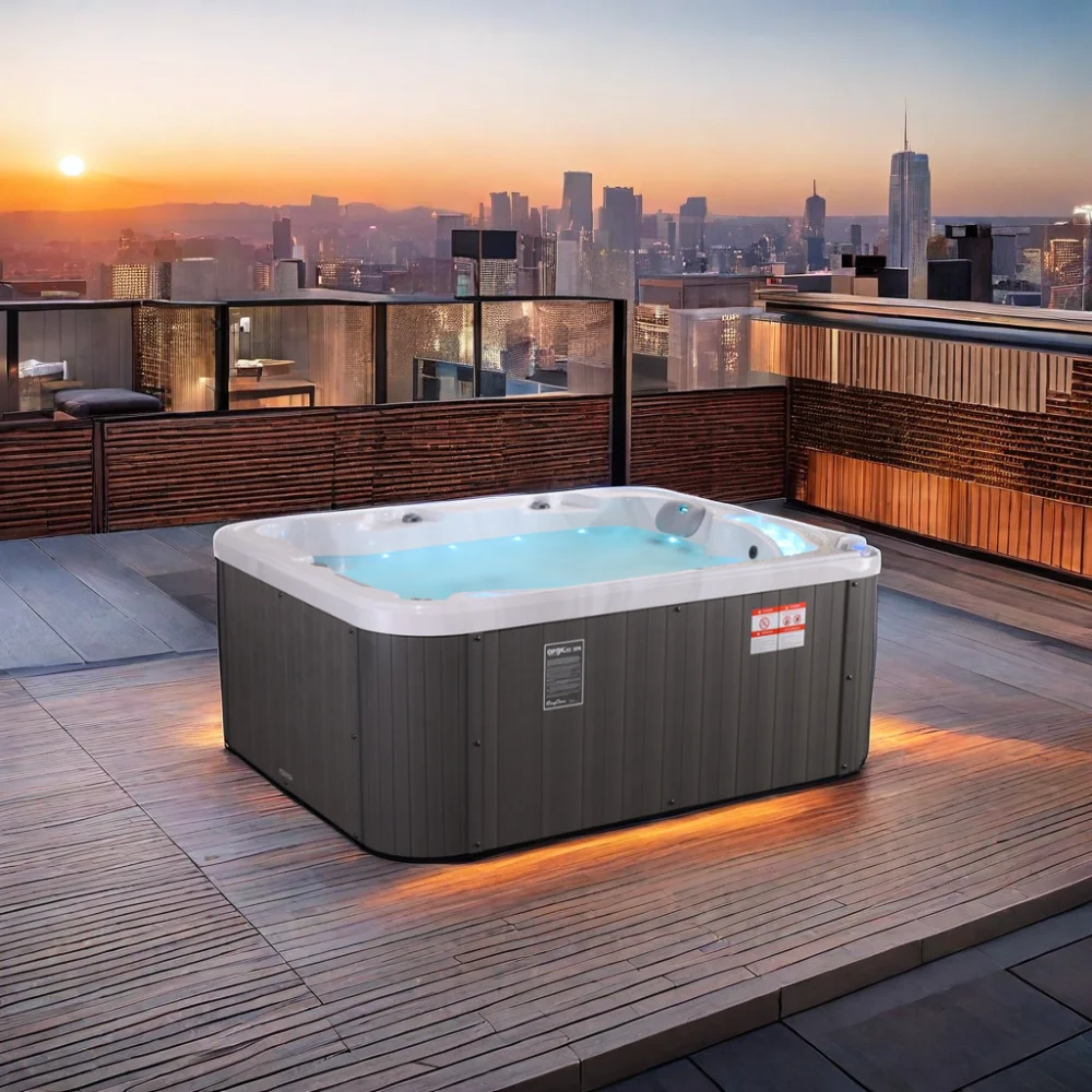 Inflatable Outdoor Relaxing Bubble Spa, 130 Jet Portable Heated Massage Tub, Hot Whirlpool for Patio & Yard Wholesaled