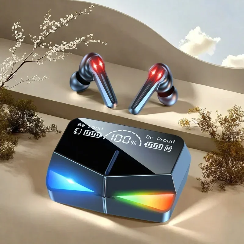 M28 TWS Headphone Bluetooth Earphone Nirkabel Headset Sentuh Cerdas Headphone Peredam Kebisingan Tahan Air untuk Semua Ponsel Pintar