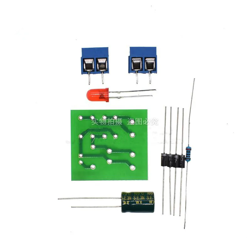 1N4007 Brug Gelijkrichter Ac Naar Dc Power Converter Volledige Golf Gelijkrichter Printplaat Kit Onderdelen