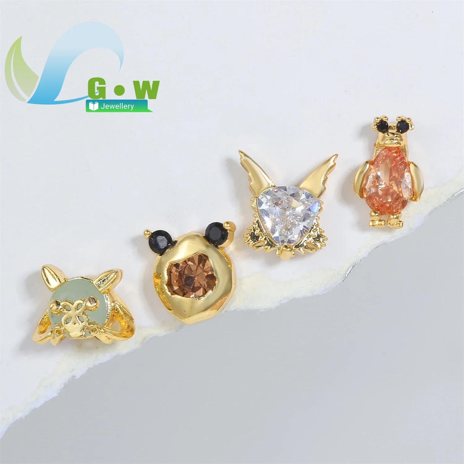 Micro Inlaid Zirconia Monster Earrings Women S925 Sterling Silver Studs Cute Cartoon Design Dainty Shiny Jewelry Korean Fashion