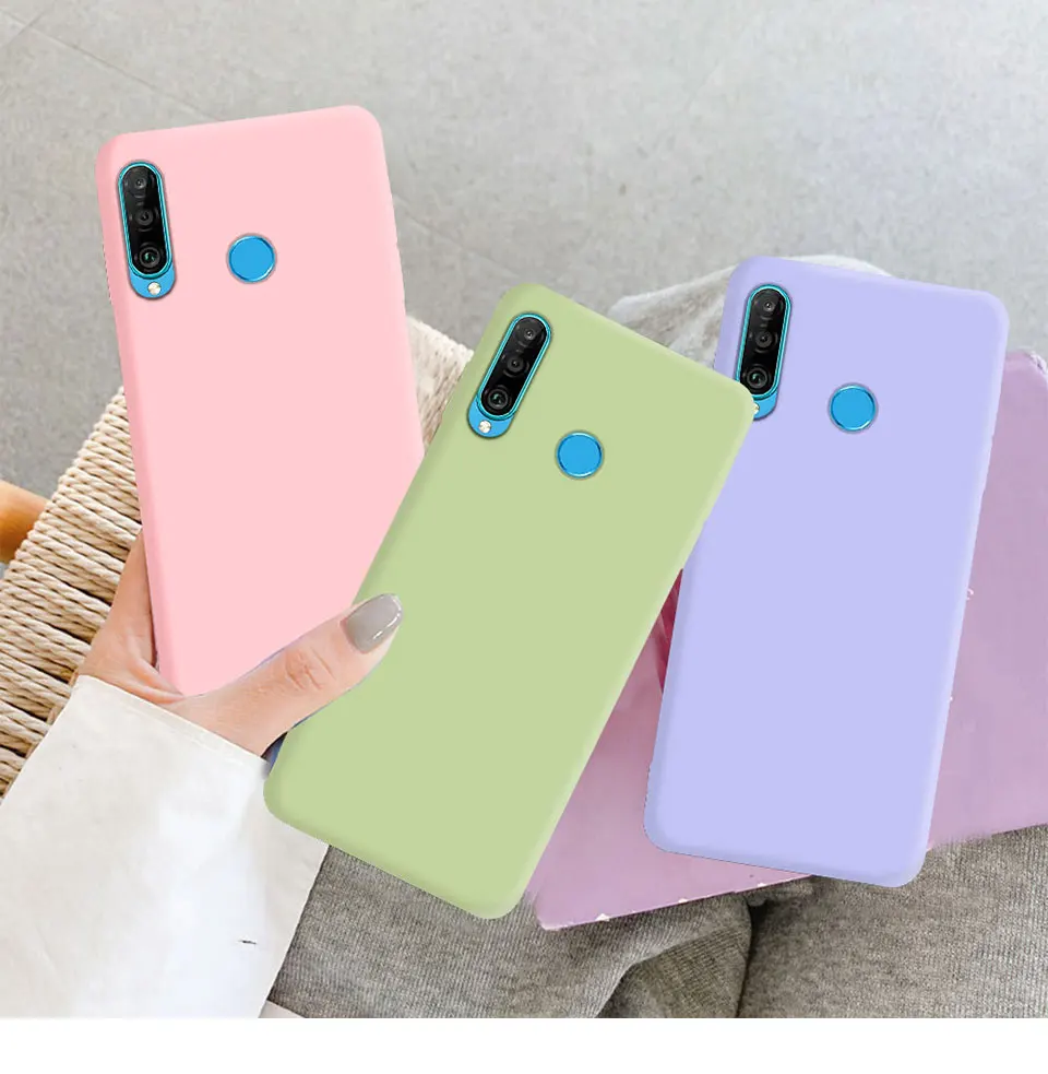 Neue Flüssigsilikon-Handyhülle für Huawei P30 Lite, weiches flüssiges Silikon, Silikon, schützt die Original-Rückseite – Detail 14