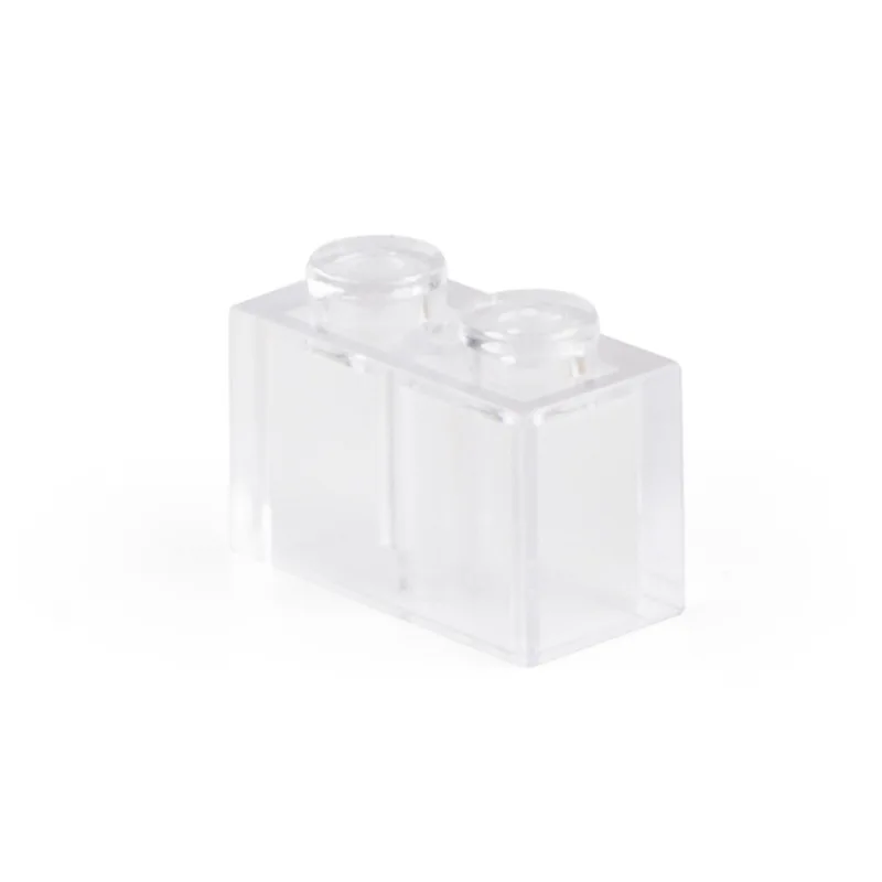 Transparent White Building Blocks Thick Figures Bricks Educational Creative Size Fit Other Brand Plastic DIY Toys Accessorie