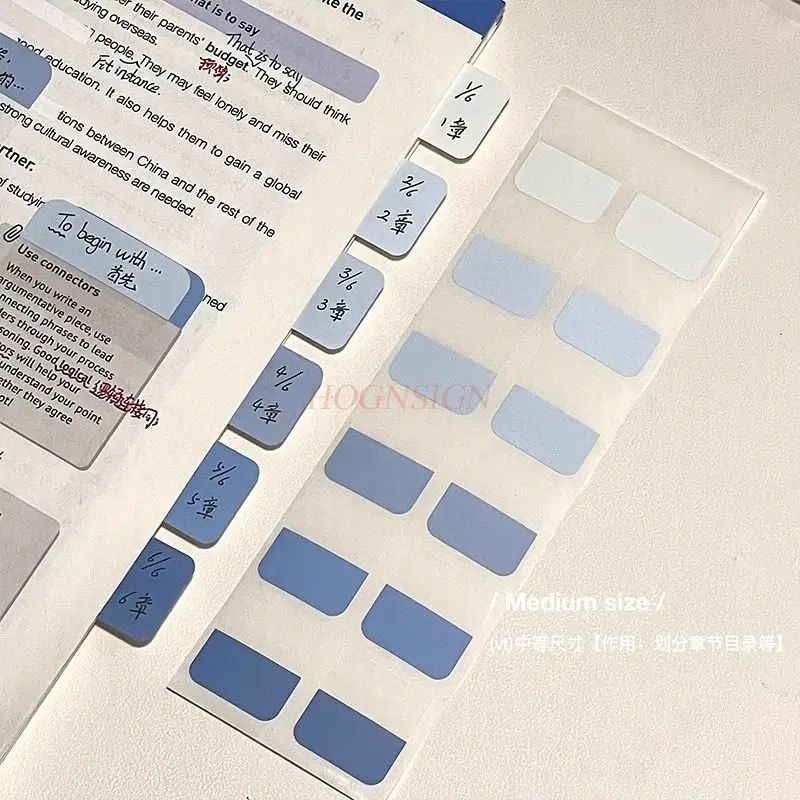 10sheets/120stickers Gradient Color High Beauty Index Stickers, Convenience Stickers, Stickers, Notes, Indicator Tags