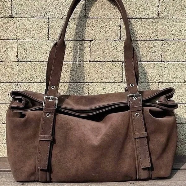 

Suede Large Capacity Tote Bags for Women Shoulder Bags Versatile Underarm Bag Shopping Bags Class Bag for Girl Сумка Женская Sac