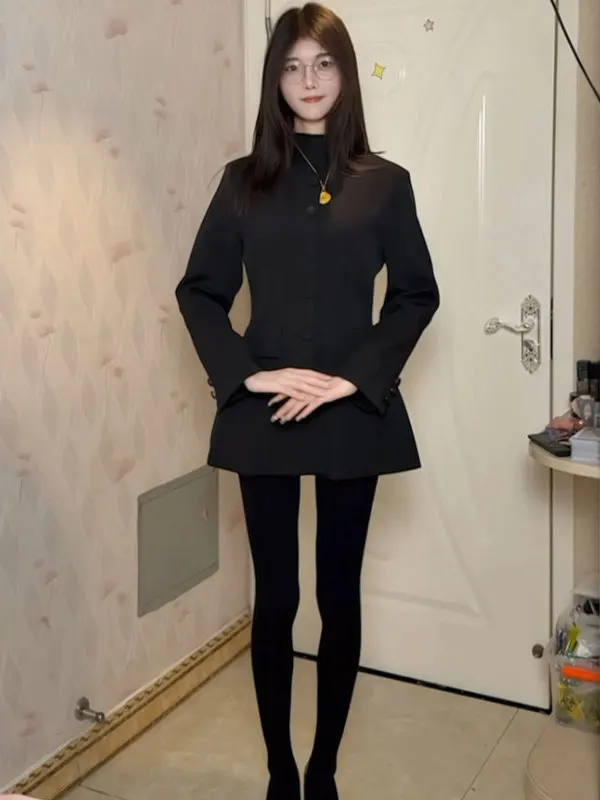 

Модное шерстяное пальто Hebe Sle для похудения, корейский стиль, нежное зимнее верхнее пальто для женщин, 2026, милое, мягкое, комфортное