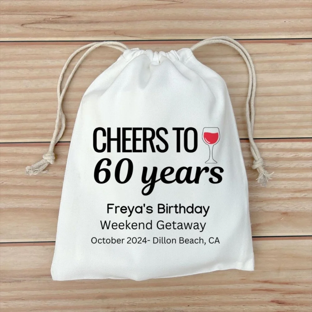 20 pcs Birthday Hangover Recovery Kit Bag,Recovery Kit Bags,Personalized Cheers to 60 Years,50 Years,25Years,lit recovery kit