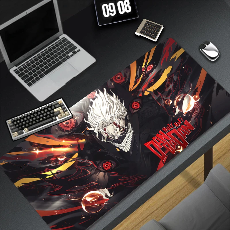 

Mouse Pad Large PC Black Japan Anime Dandadan Keyboard Pad Ayase Momo Takakura Ken Seiko Desk Mat Laptop Gaming Rubber Mousepad