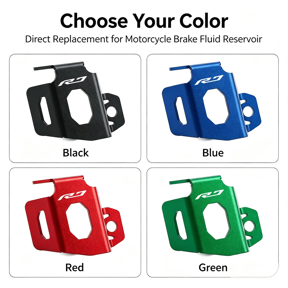 For YAMAHA YZF R7 YZF-R7 Shock Resistant Motorcycle Rear Brake Oil Tank Protector Reservoir Shield Simple Installation