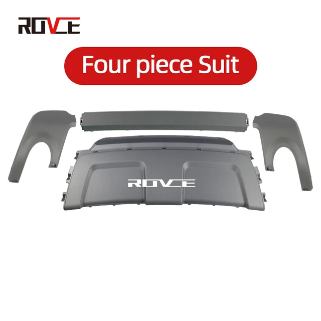 Rovce Achterbumper Insteek Staart Keel Uitlaat Voor Land Rover Range Rover Evoque 2012-2019 Prestige Stijl Auto-Accessoires