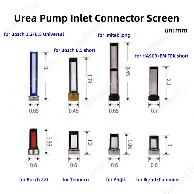 Urea Pump Filter Microfilter for Fuel Injection Injector with Different Type Auto Parts Urea Pump Connector Small Filter Device