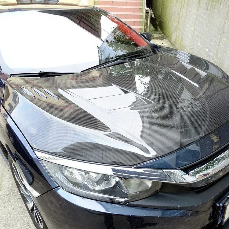 

JS STYLE CARBON FIBER HOOD for 2016-2019 HONDA CIVIC X