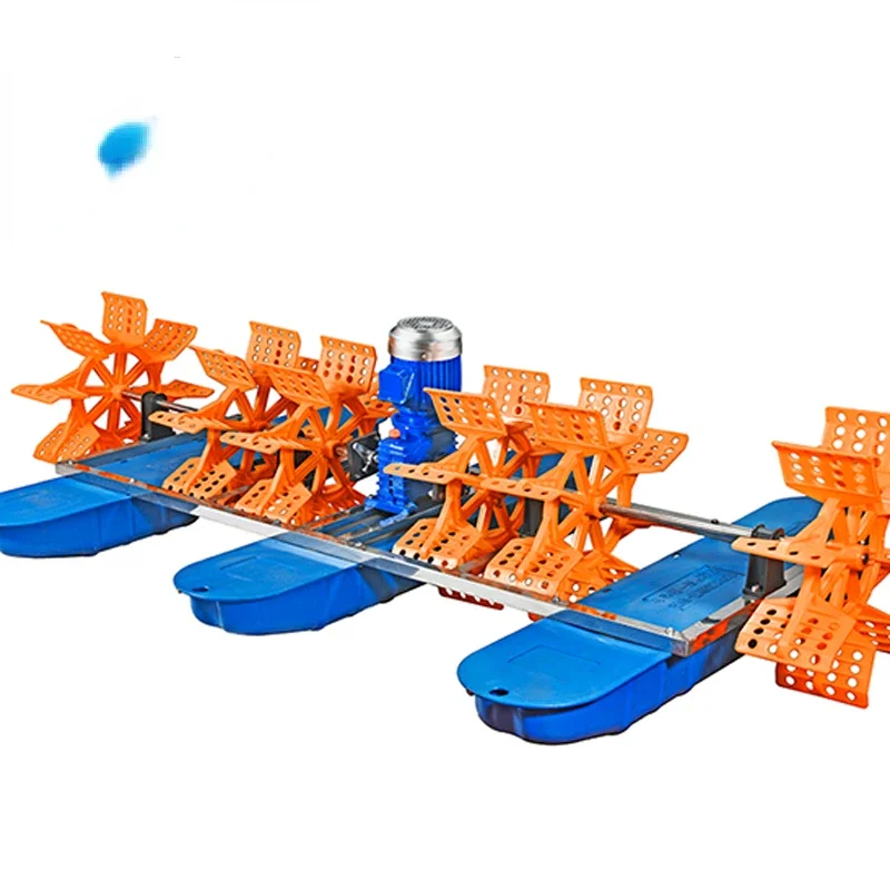 well-design paddle wheel aerator 2HP 6 impellers paddle wheel aerator for cooling water