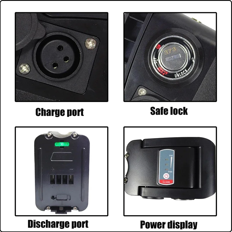 48v 30ah Silver Fish EBike Lithium Battery 52 Volt 45ah Batterie Vélo 36v 13Ah Duotts S26 Battery 60v 72v 20ah 40ah 50ah Battery