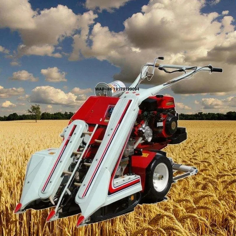 Rice Mini Harvester Combine Reaper High Productivity Gear Drive Agricultural Machinery