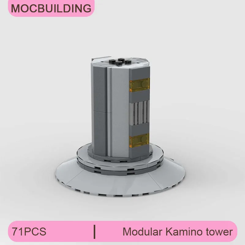 Modular Kamino Tower Model MOC Building Blocks DIY Assemble Bricks Educational Space Display Collection Xmas Toys Gifts 71PCS