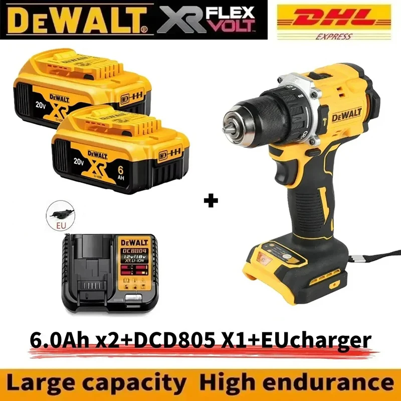 100% Original DeWALT 20v Battery 6.0Ah for DeWALT 20v Power Tool Battery DCB200 DCB205 DCB206 DCB209 DCB182 DCD805