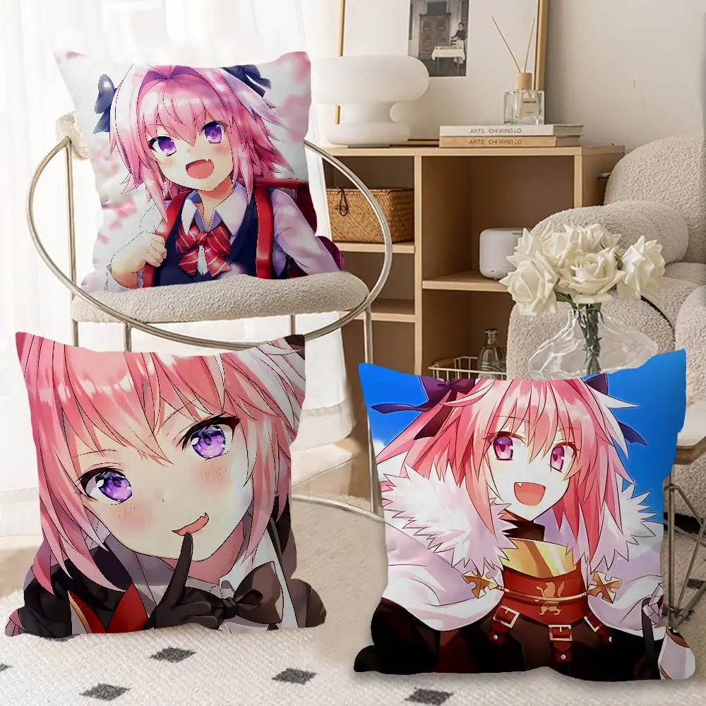 A-Astolfo Flamboyant-Playful Cushion Cover Car Throw Pillow Case For Sofa Car Christmas Gift 40x40cm 45x45cm