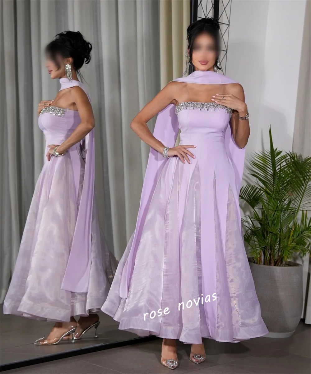 Abiti lunghi a trapezio chic personalizzati Abito da sera formale senza spalline glitterato Occasioni su misura Abito da festa elegante di alta qualità