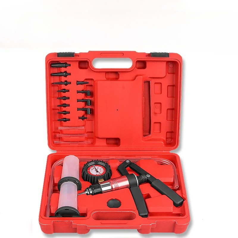 

Car Hand Held Vacuum Pressure Pump Tester Brake Fluid Bleeder Bleeding Kit