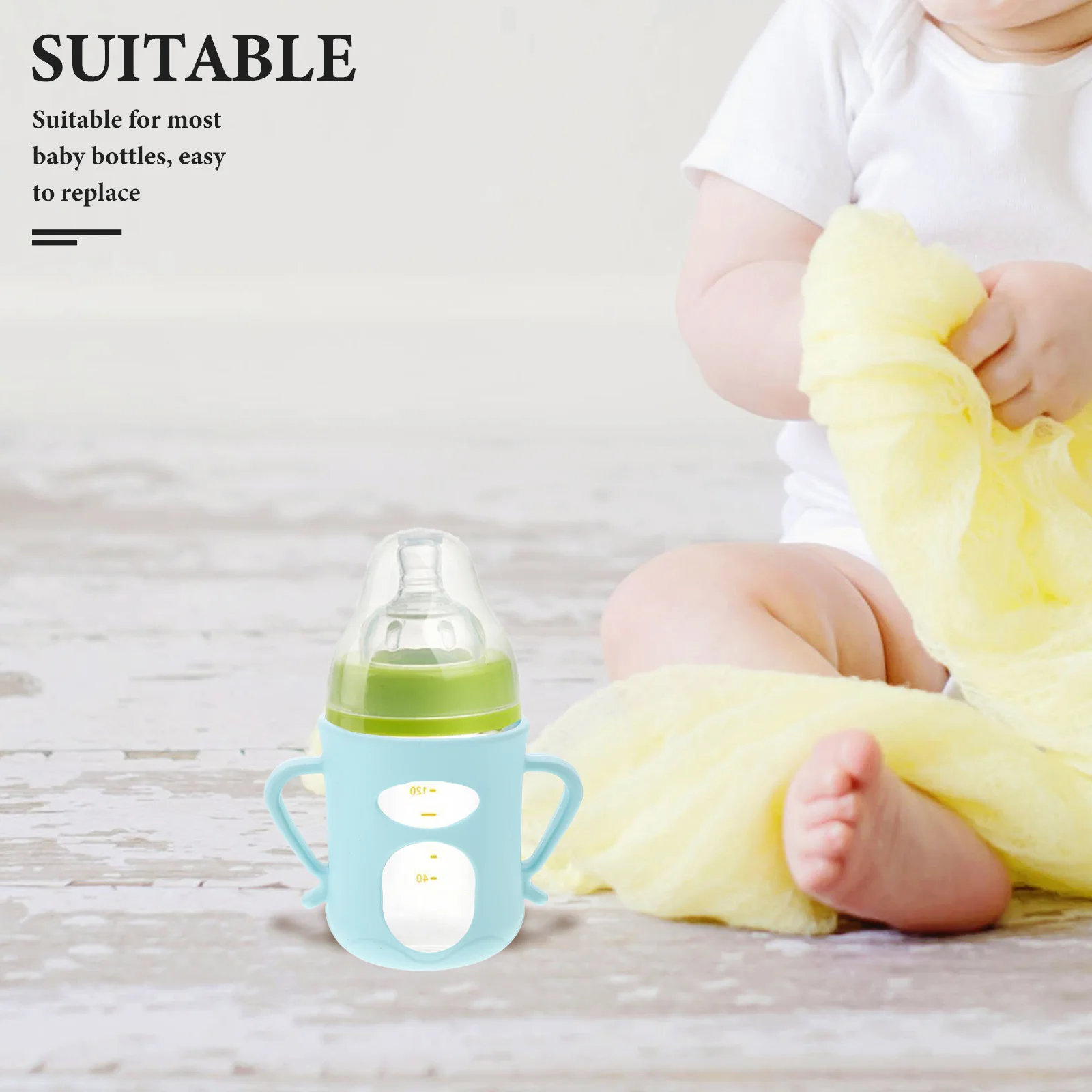

Silicone Baby Fit Ergonomic Non-Slip Grip Compatible With Most Brands Durable Food Grade Easy Grip Handles