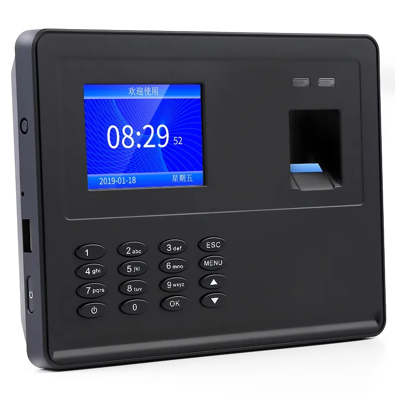 

F02H Fingerprint Identification Attendance Machine Chinese/English Finger To and From Work Check-in Can Be Power Off