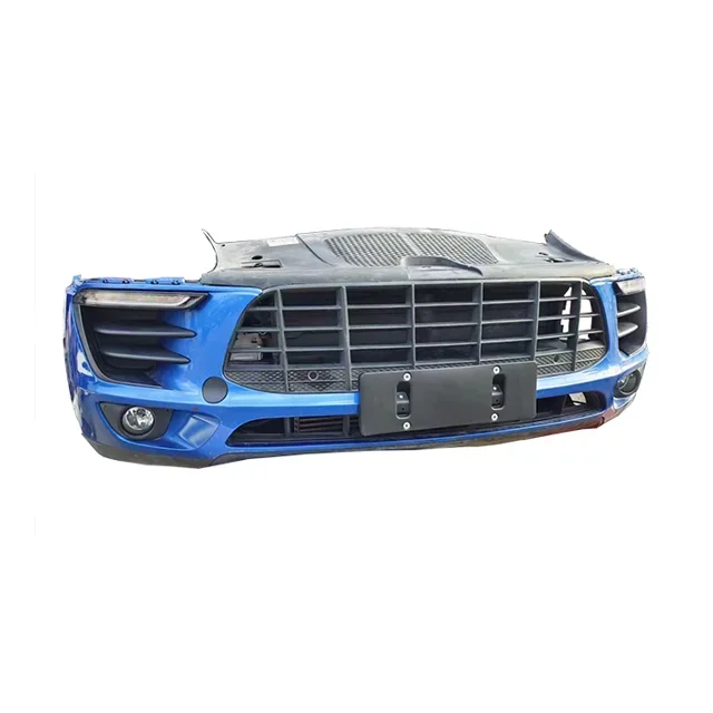 For  2019-2020 Macan Front Bumper Grille Radiator Fan Parking Sensor PDC Wiring Headlight