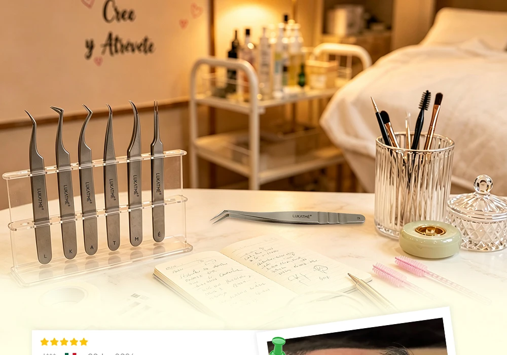 LUKATME 5D W Wimpernverlängerungen, vorgefertigte Fächer, dichte Mega-Volumen-Wimpernbüschel, C/D/M/L/CC Curl, Easy Fan Wimpern 6-15mm für den Salon – Detail 12