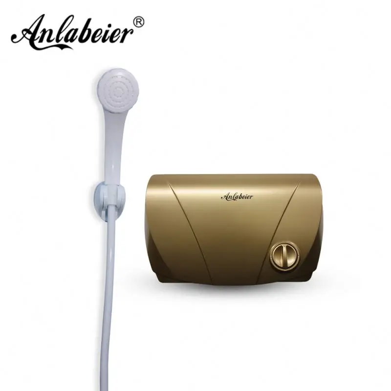 bezpieczny, mały, przenośny, montowany na ścianie, elektryczny podgrzewacz wody do łazienki