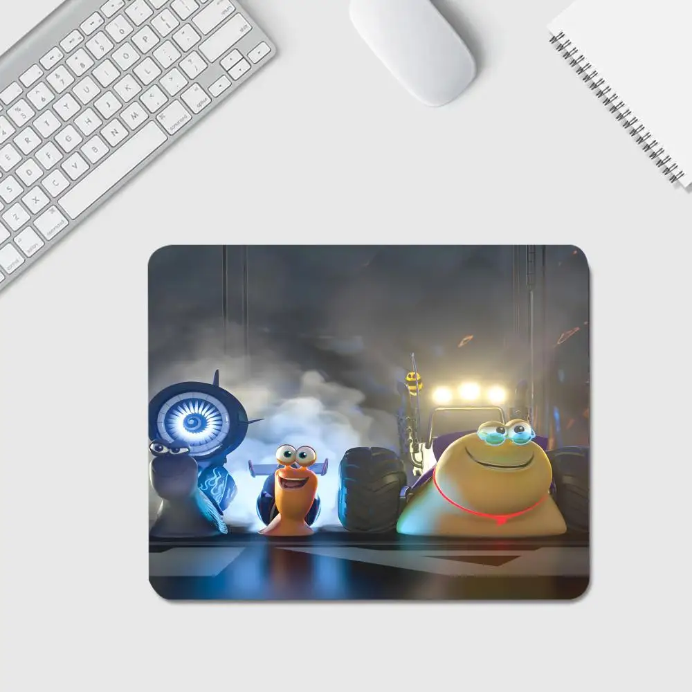 Anime T-Turbo Snails Mouse Pad Anime Game Mouse Pad High Quality Small Desk Pad Rubber Laptop Desk Pad