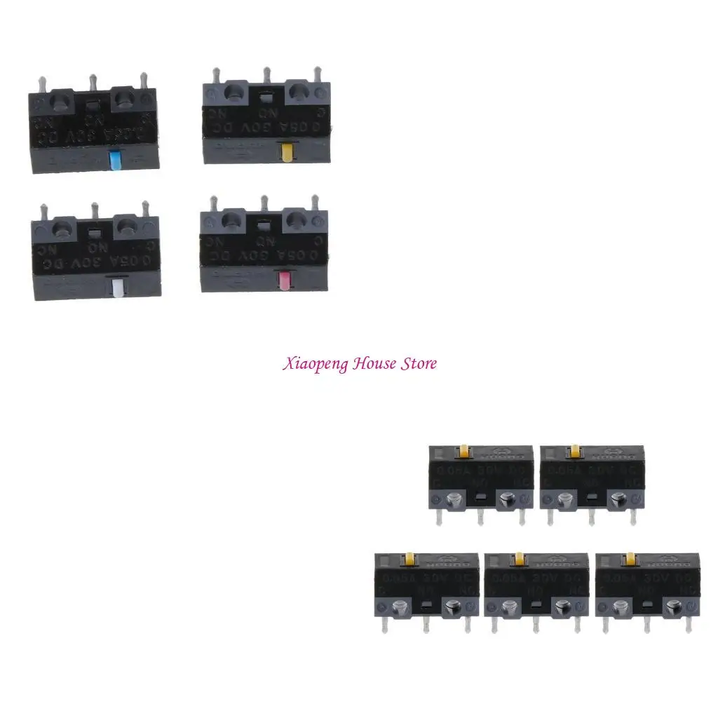 

5Pcs Original HUANO Mouse Micro Switch Micro Button White/Blue/Pink/Yellow Dot 77JC