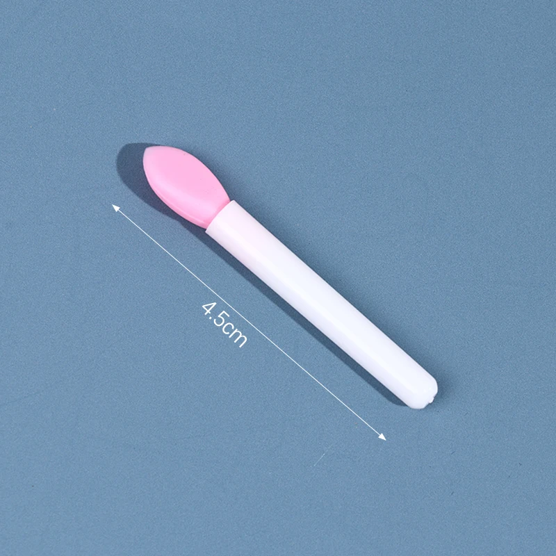 Bálsamos de silicona para labios, 10 piezas, brocha para máscara de labios con embalaje de EVA, polvo, lápiz labial, brochas de maquillaje cosméticas