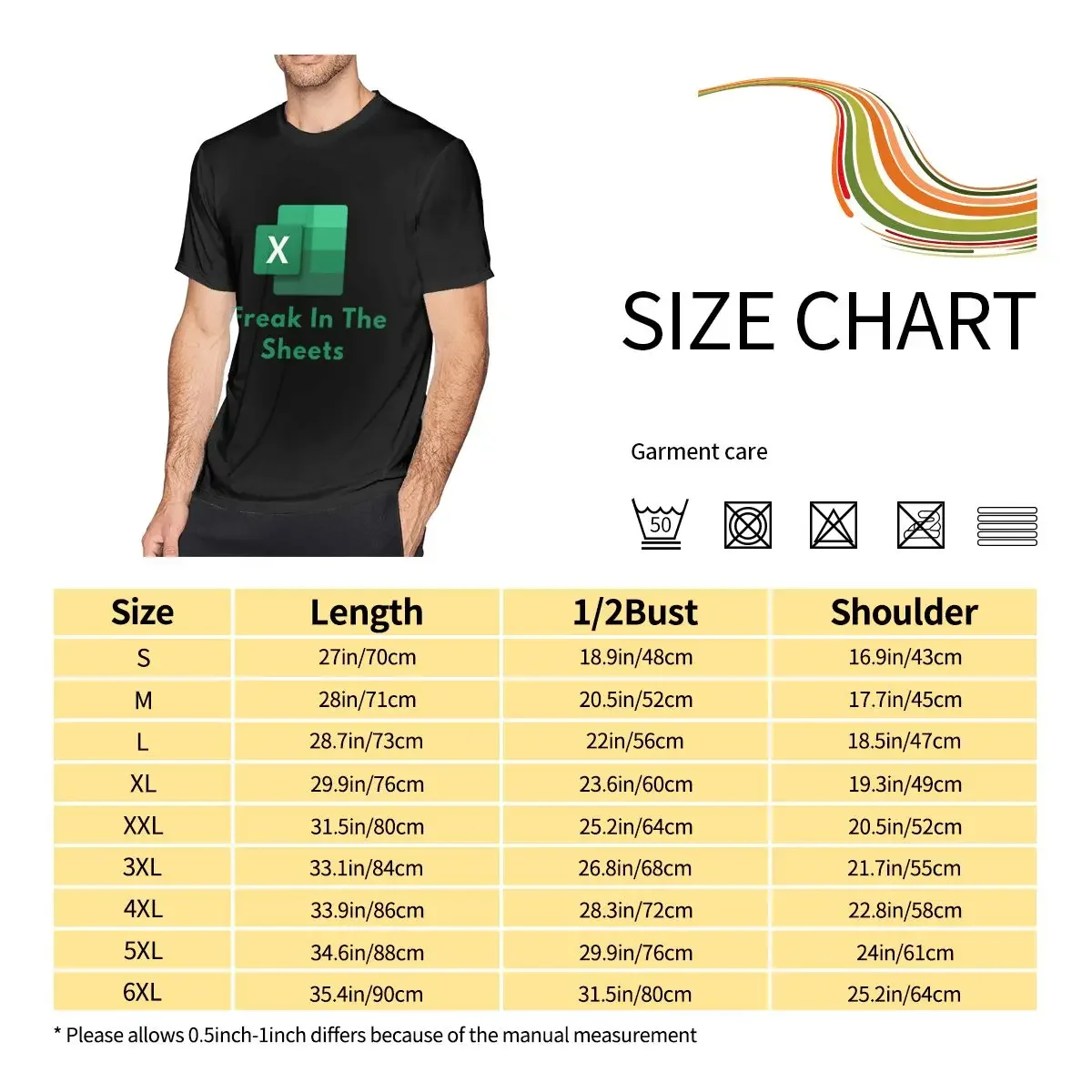 Men's T Shirt FREAK IN THE SHEETS EXCEL FORMUL MUG Short Sleeve Shirt Size S-6XL Cotton Soft