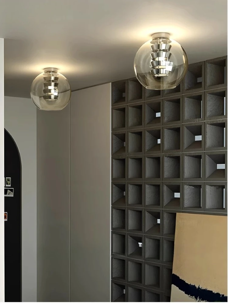 

Nordic glass corridor LED lights modern minimalist corridors lobbies balconies bathrooms ceiling lights interior decor lamp