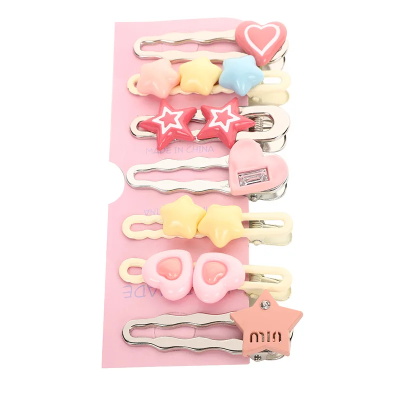 Dopamine Colour, Barbie Style, Duckbill Clip Set, y2k Sweet Hair Clip, Headpiece Bangs Clip, Hairpin