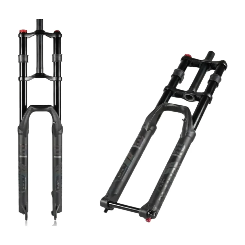 AliExpress NONE NanLio Dual Crown MTB Air Fork 27.5/29 Inch (2.5" Tire) - 150mm Travel, Rebound Adjust, 32mm 15/9x100mm for E-Bike & Downhill