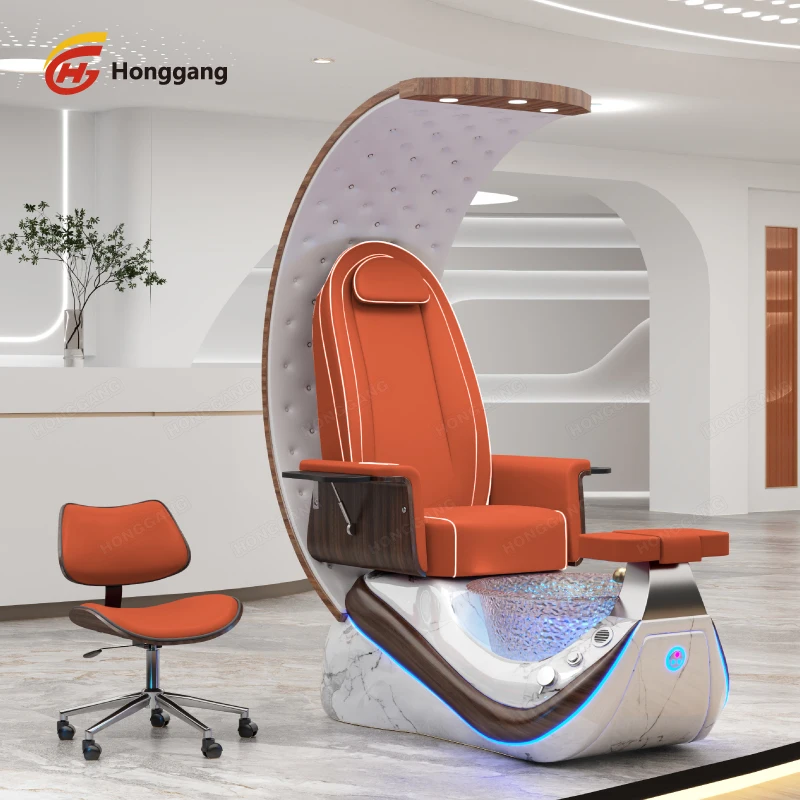 

Профессиональное роскошное оборудование для маникюрного салона, трон с высокой спинкой, человеческое прикосновение, массажное кресло для ног, спа-педикюрное кресло