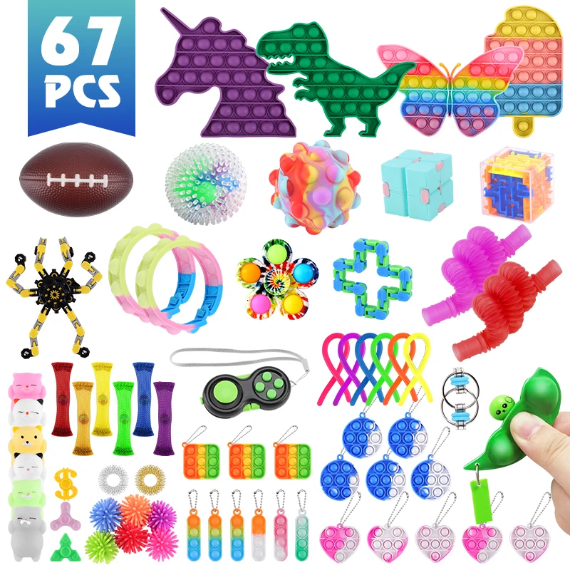 MultiPack Fidgets Toys for Kids Party Favors Sensory Toy Bulk Adult Kid Stress Autistic ADHD Anxiety Carnival Treasure Classroom