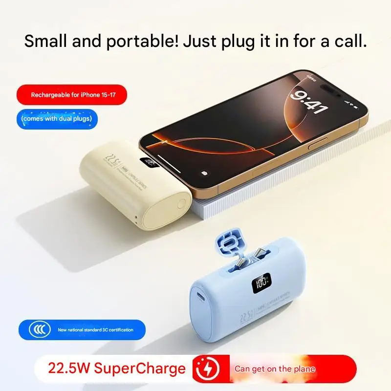 

Для xiaomi 22,5 Вт сверхбыстрая зарядка 30000 мАч мини-портативное зарядное устройство USB-C Power Bank универсальная совместимость Type-C для iphone