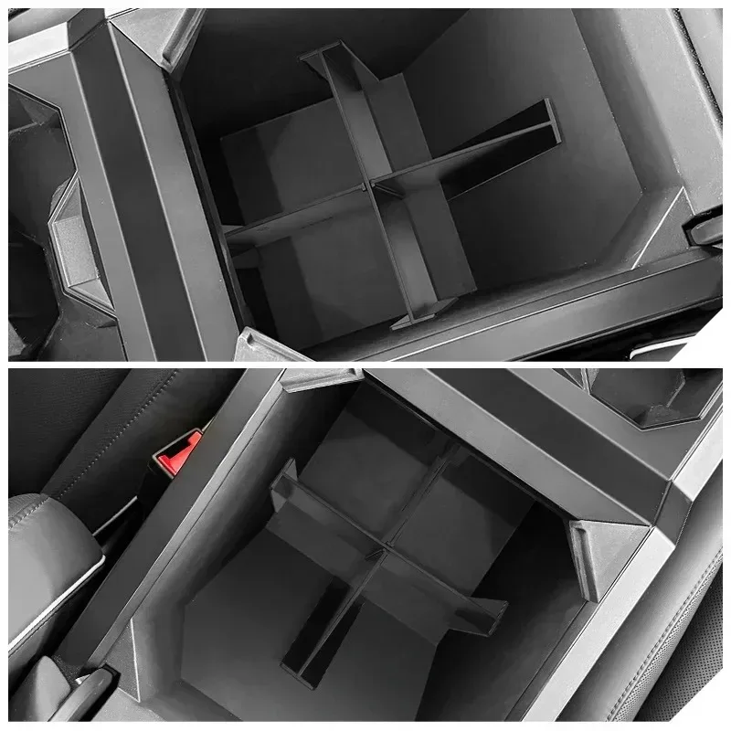 

Для Tesla Cybertruck 2025, подлокотник, перегородка для хранения, центральная консоль, вставка-разделитель, органайзер, перегородки, держатель для хранения