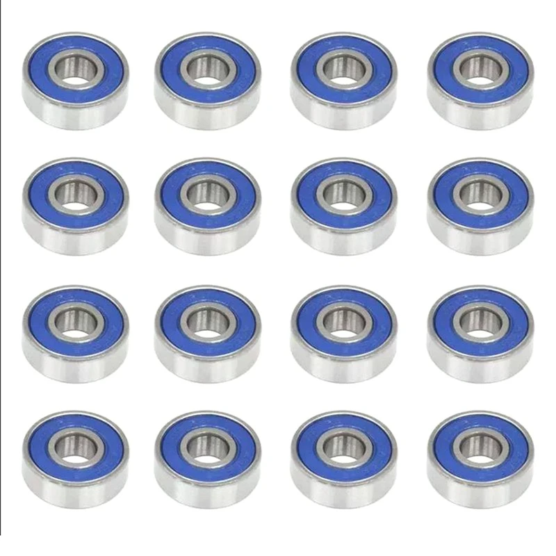 Aço Miniatura Bearing, Blue Cover Bearing, alta qualidade Ball Bearing, 608Rs