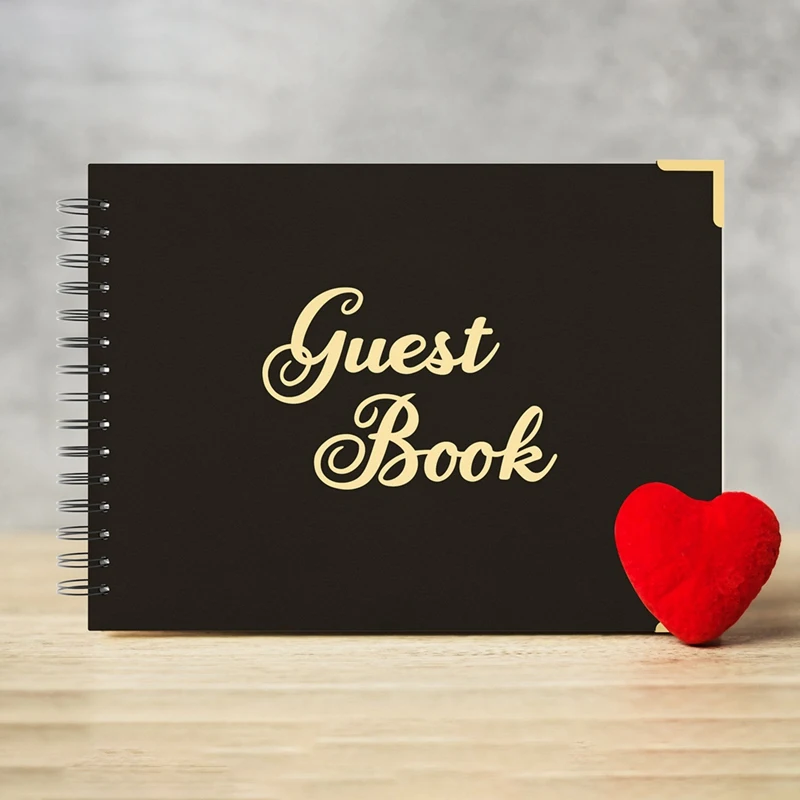 Wedding Guest Book Guest Book Wedding Reception Fit For Guests To Sign,Sign In Book For Funeral,Graduation,Baby Shower A