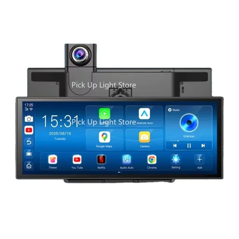 11.4 אינץ 'אנדרואיד 14.0 4G מצלמת רכב 4+64G ADAS 5G WiFi Car DVR GPS BT FM 24H חניה מראה אחורית מקליט וידאו