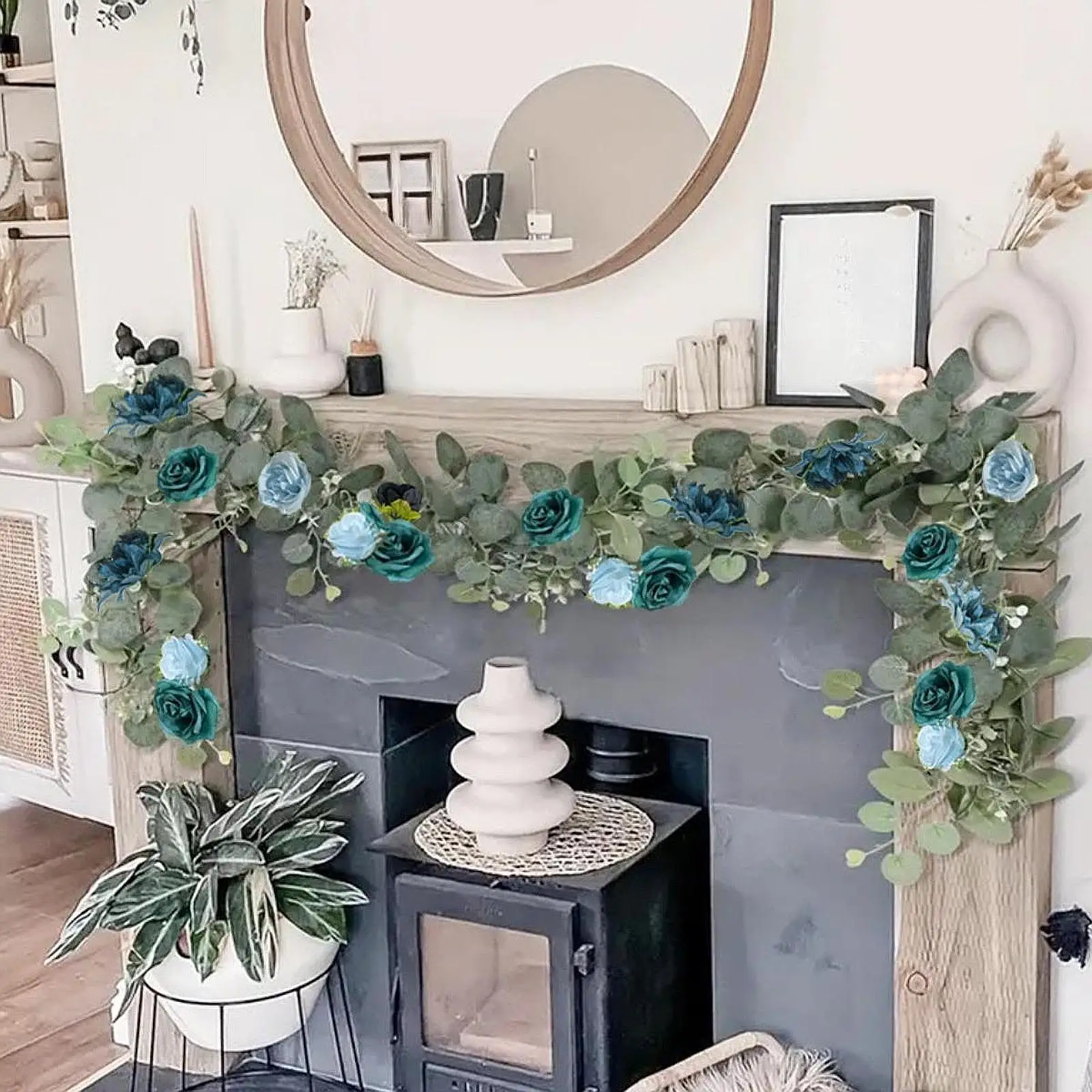 

Artificial Rose Garland Rose Table DIY Wedding Arch Floral Garland for Birthday